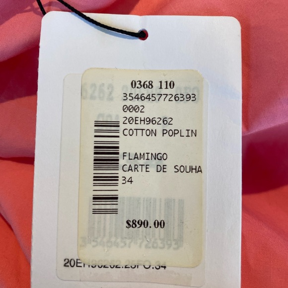 Celine high neck, sleeveless cotton candy pink top - Picture 5 of 5